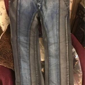 Acid washed Jeans Bi-color